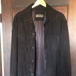 Luciano Barbera suede coat